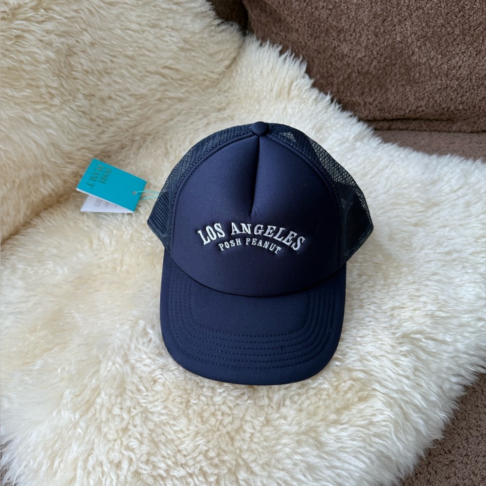 Posh peanut Trucker Hat Navy